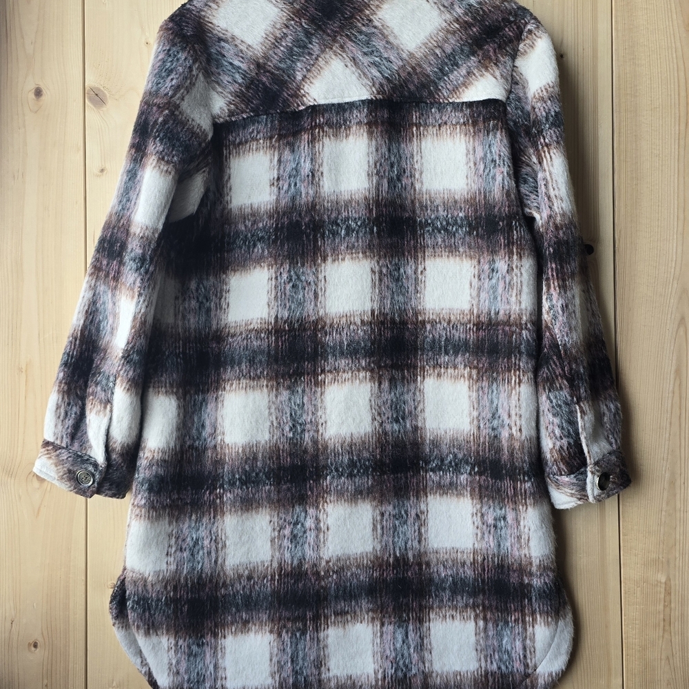Two by Vince Camuto Wool Plaid Shacket Womens Small - Picture 9 of 13
